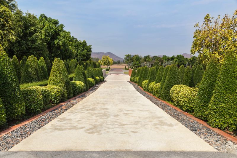 Completed Landscape with Shaped Hedges